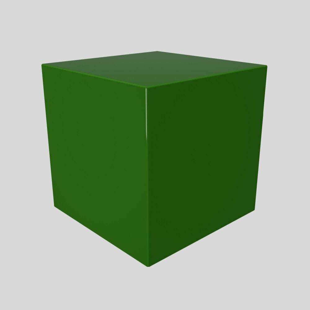 Urne funéraire pour chien ou chat en bois, couleur vert feuillage, vue en perspective