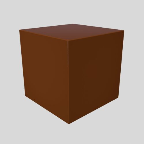 Urne funéraire en bois pour chien ou chat, couleur brun noisette, vue en perspective