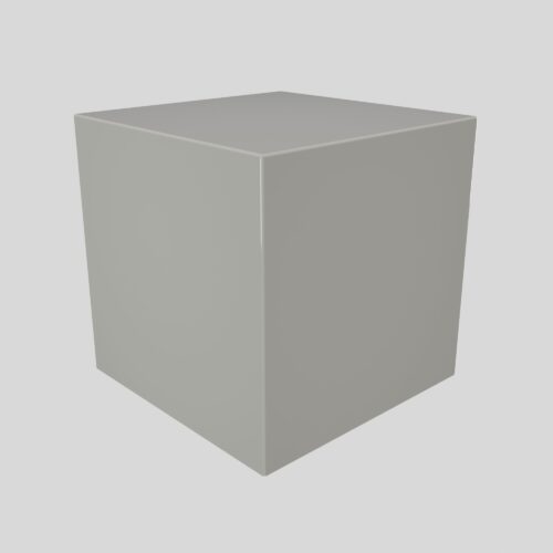 Urne funéraire en bois pour chien ou chat, couleur aluminium gris, vue en perspective