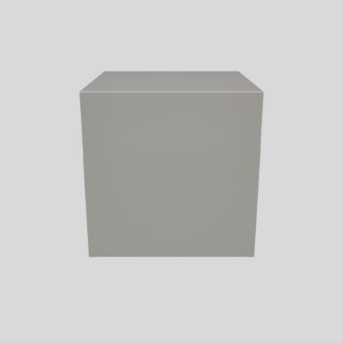 Urne funéraire en bois, aluminium gris, pour animal, vue frontale